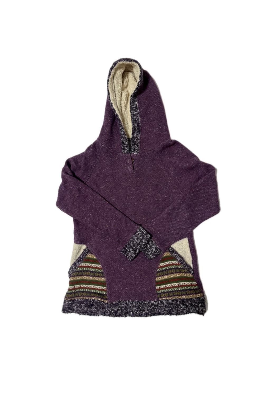 히피 에스닉 니트 후드 상품이미지1