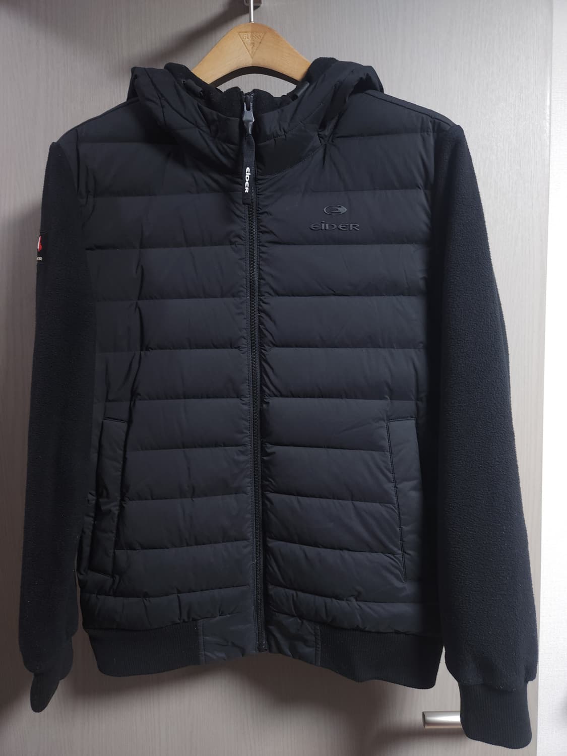 아이더 경량 구스다운 플리스 후드집업 자켓, M 상품이미지1