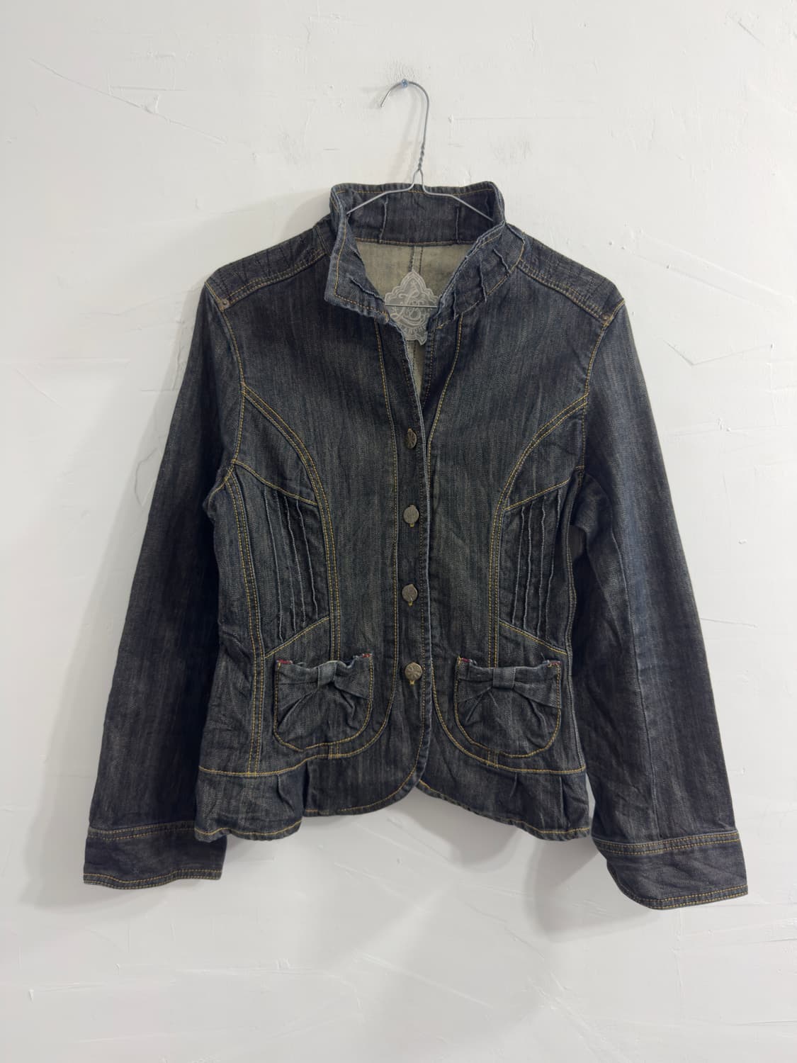 ribbon detail denim jacket 상품이미지1