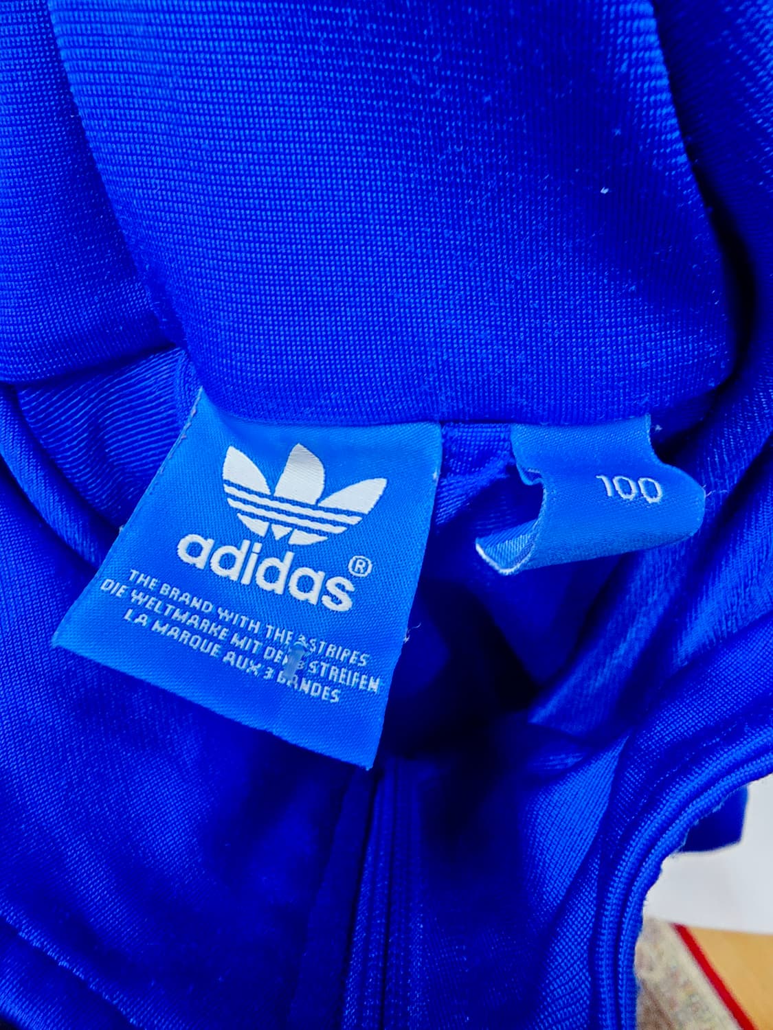 [아디다스] Y2K 팝컬러 블루 핑크 삼선 파이어버드 트랙탑 져지 100 상품이미지4