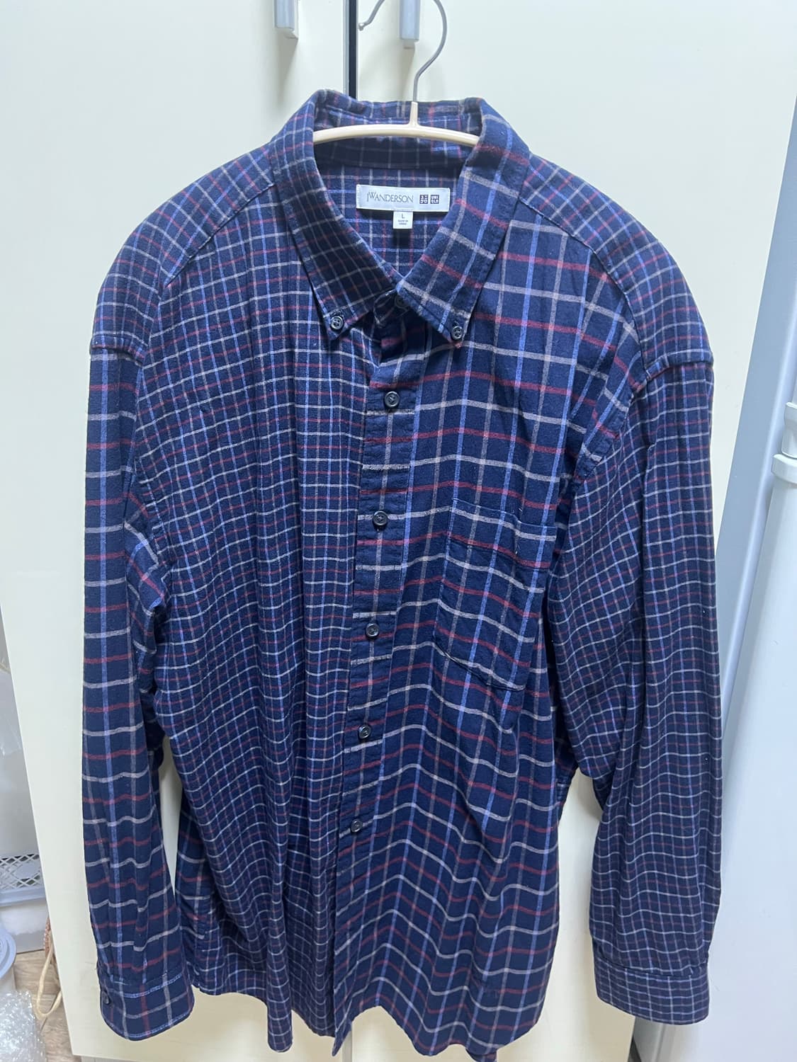 (L)유니클로 jw앤더슨 체크셔츠 상품이미지1