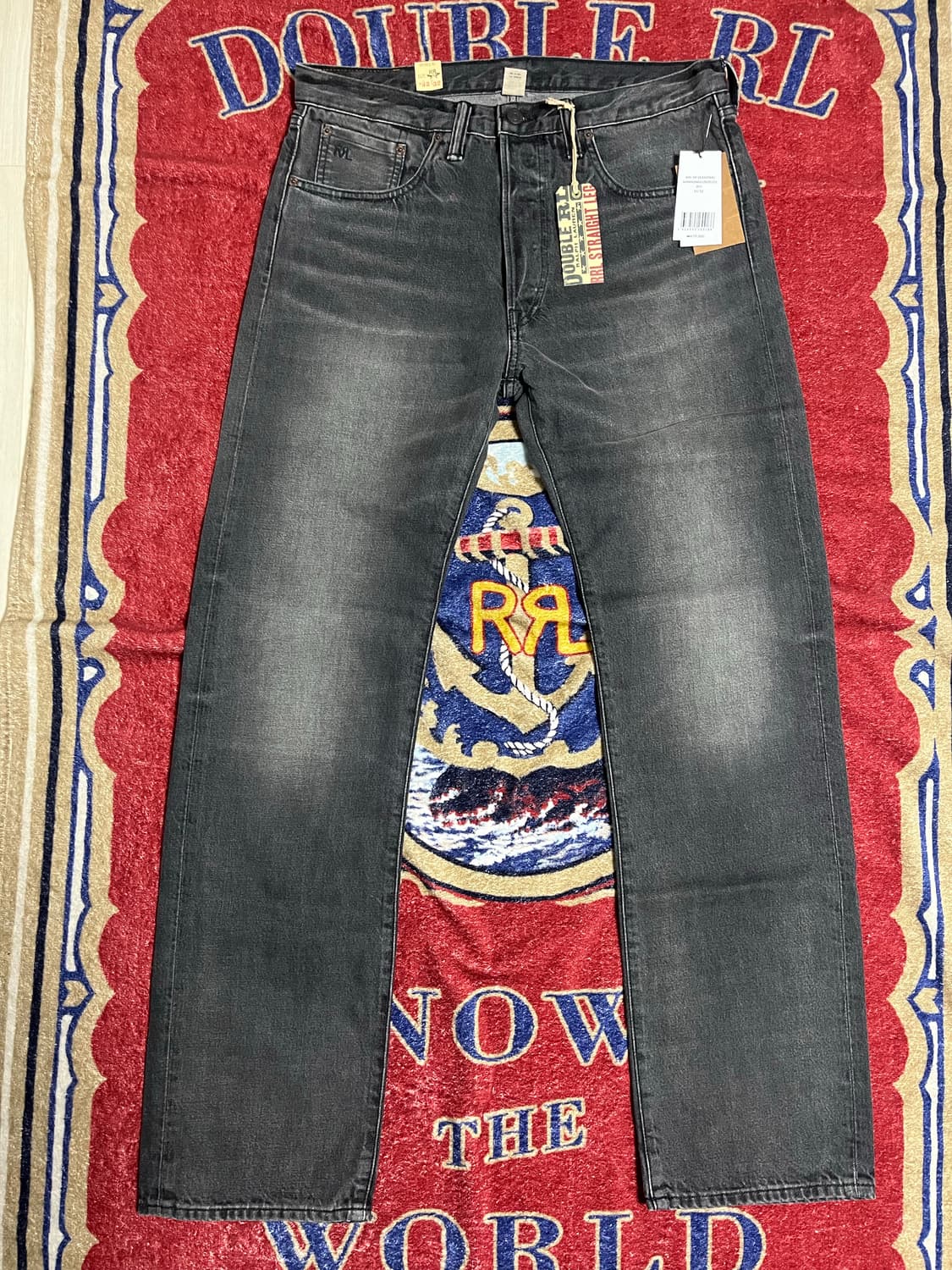 RRL 스트레이트핏 진 더스티 블랙 데님 더블알엘 상품이미지4