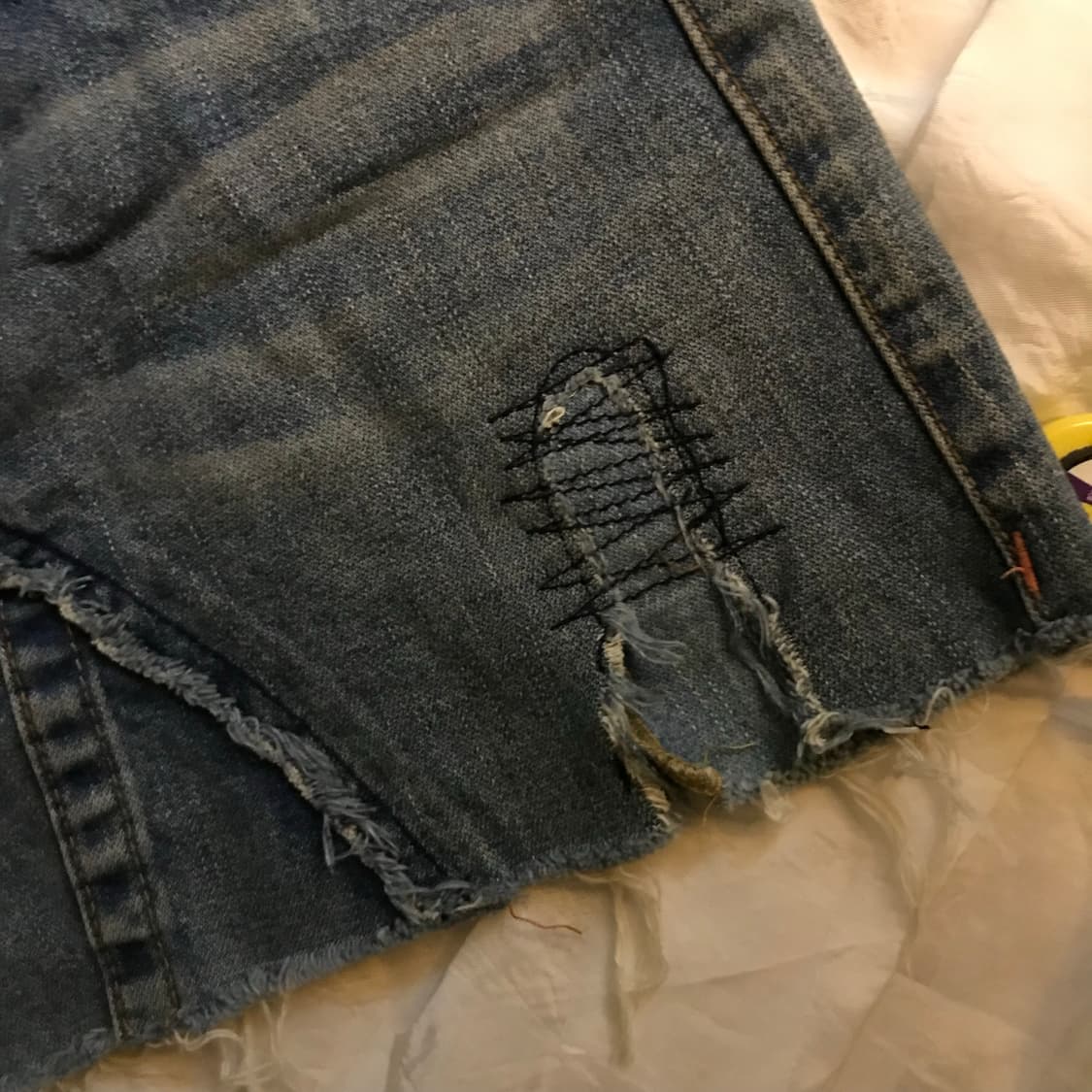 True Religion 트루릴리전 데님 미니스커트 상품이미지5