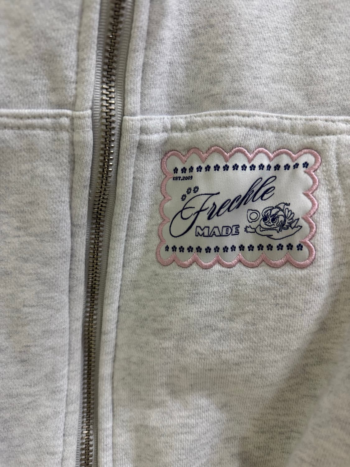 Freckle 베이직 로고 후디 멜란지 상품이미지7