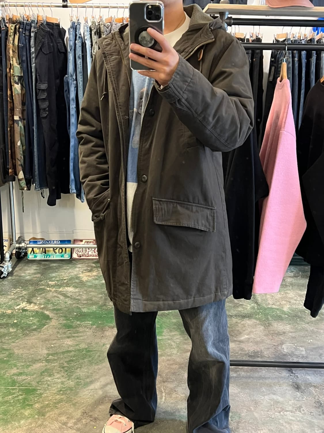 [L] 스투시 밀리터리 파카 올리브 야상 자켓 상품이미지9