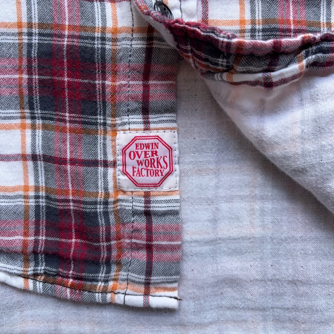 EDWIN Over Works Factory Check Shirt 상품이미지7
