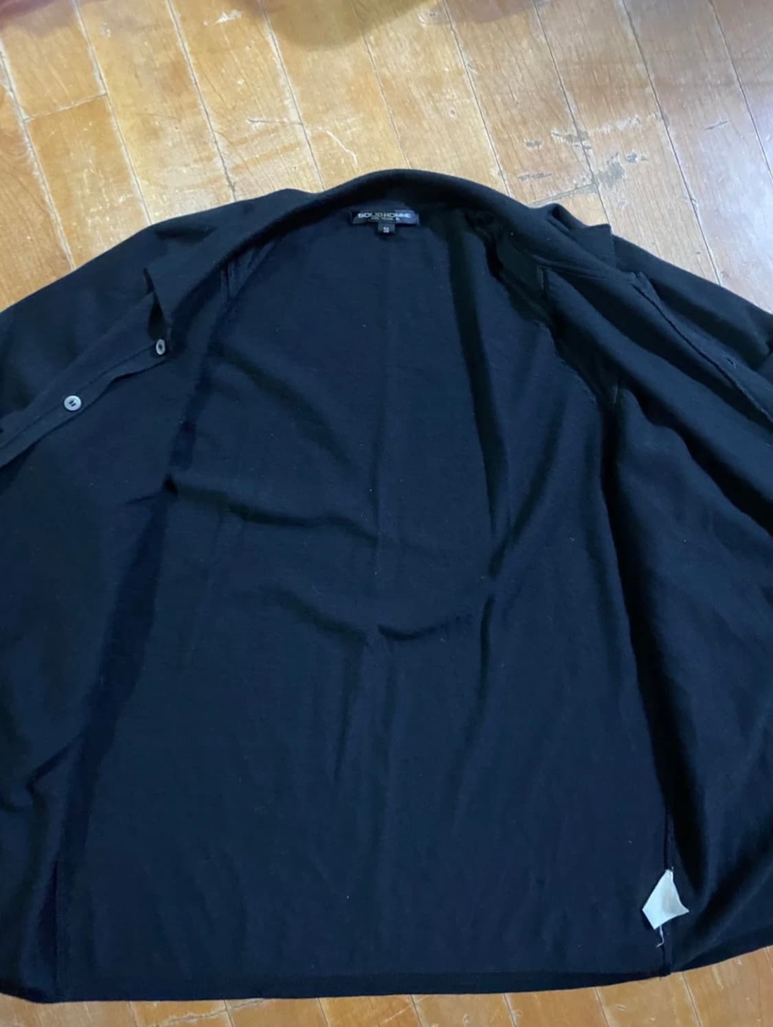 솔리드옴므 남성 블랙 니트 가디건 50 (105) 상품이미지3