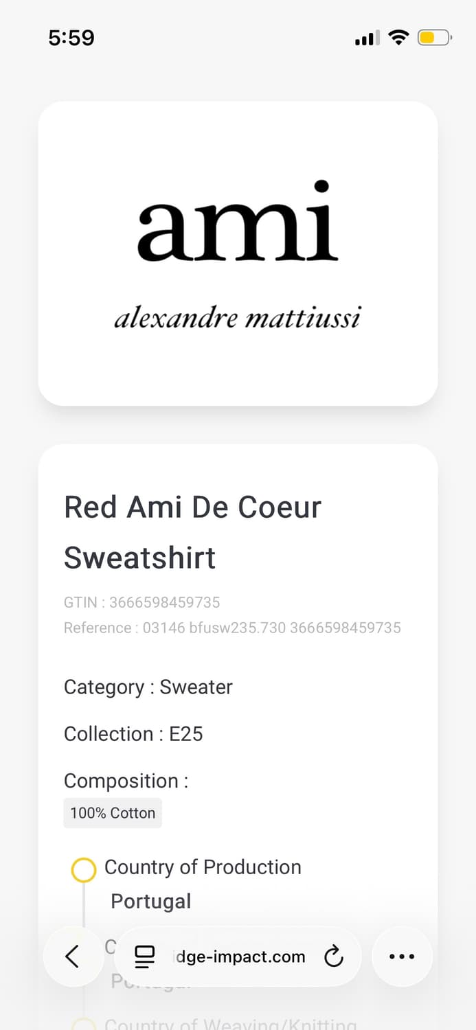 아미 후드티 M 상품이미지7