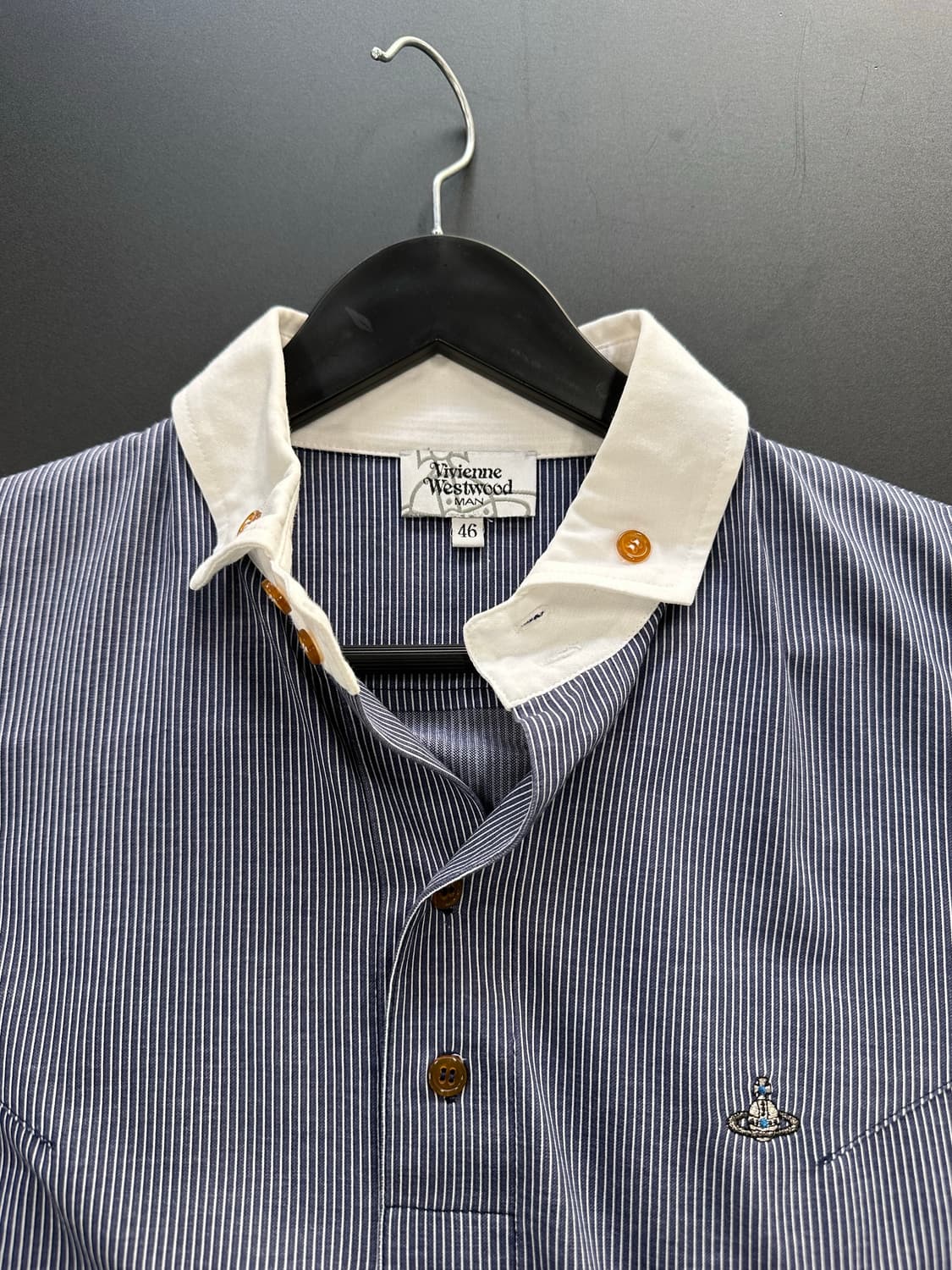 비비안웨스트우드 Orb 스트라이프 반팔셔츠 상품이미지7