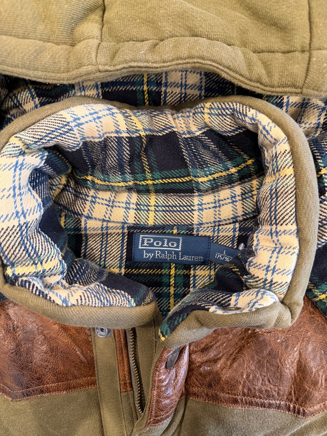 Polo ralph lauren 폴로 랄프로렌 레더 요크 후드 베스트 상품이미지10