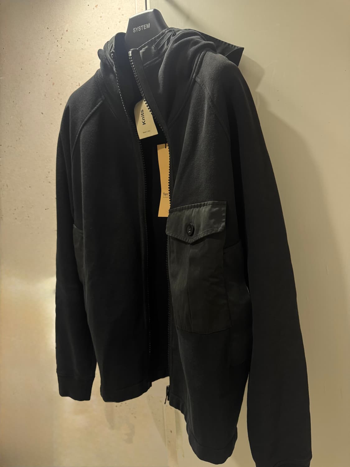 (새제품) Ten c 텐씨 후드 자켓 블랙 M 상품이미지1