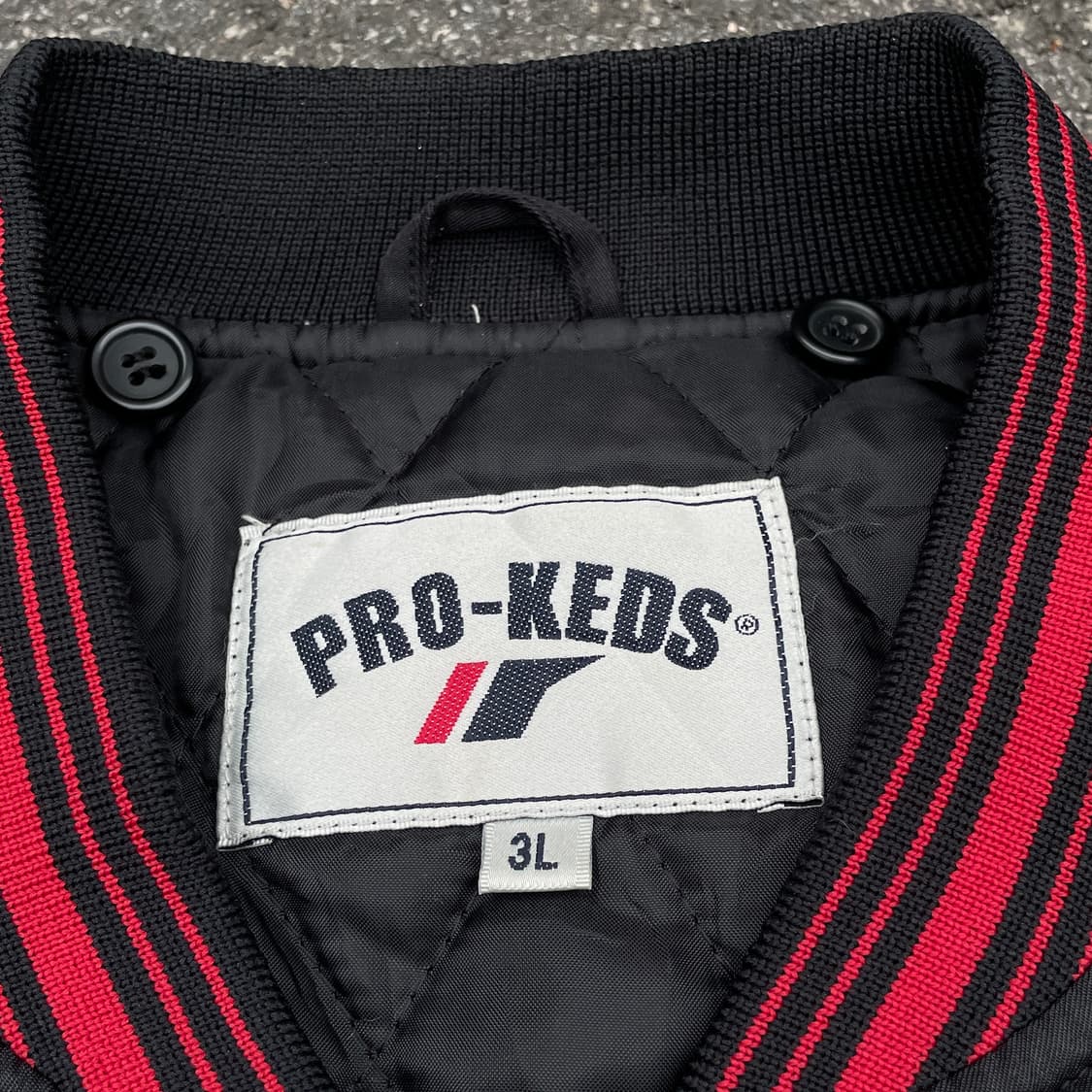 90s PRO-KEDS 프로케즈 재팬 빅로고 봄버 자켓 블루종 마원 3L 상품이미지7
