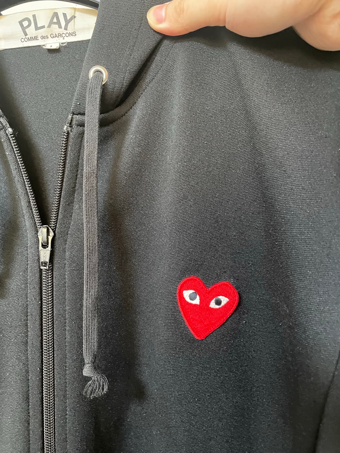 정품 꼼데가르송 후드집업 상품이미지3