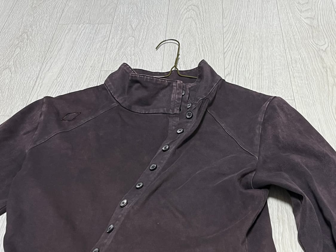 (W) 미스치프 워시드 저지 셔츠 퍼플 브라운 상품이미지3