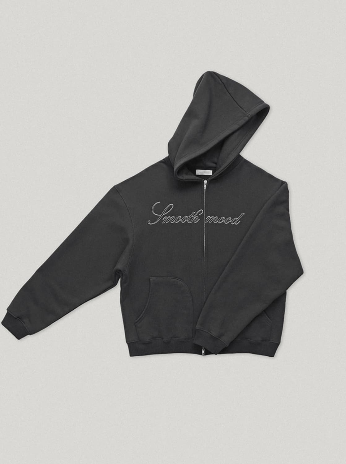스무드무드 후드집업 차콜 (택포) 상품이미지1