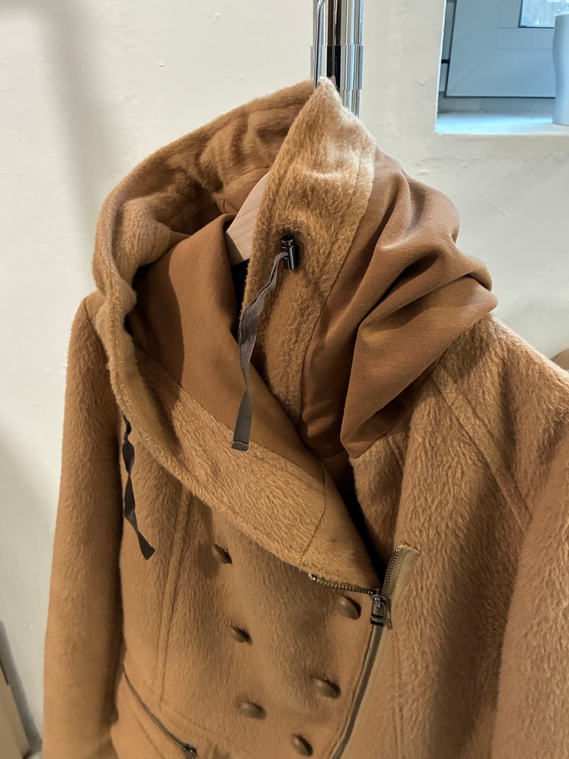 센소유니코 사선 후드 코트 DW2R 상품이미지7