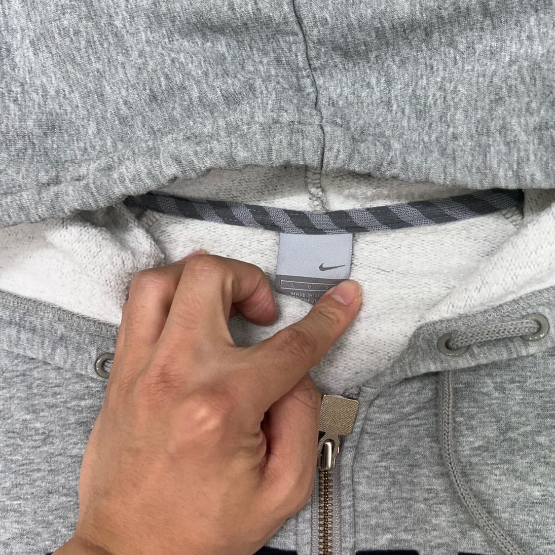 Nike gray hood zip-up 상품이미지6