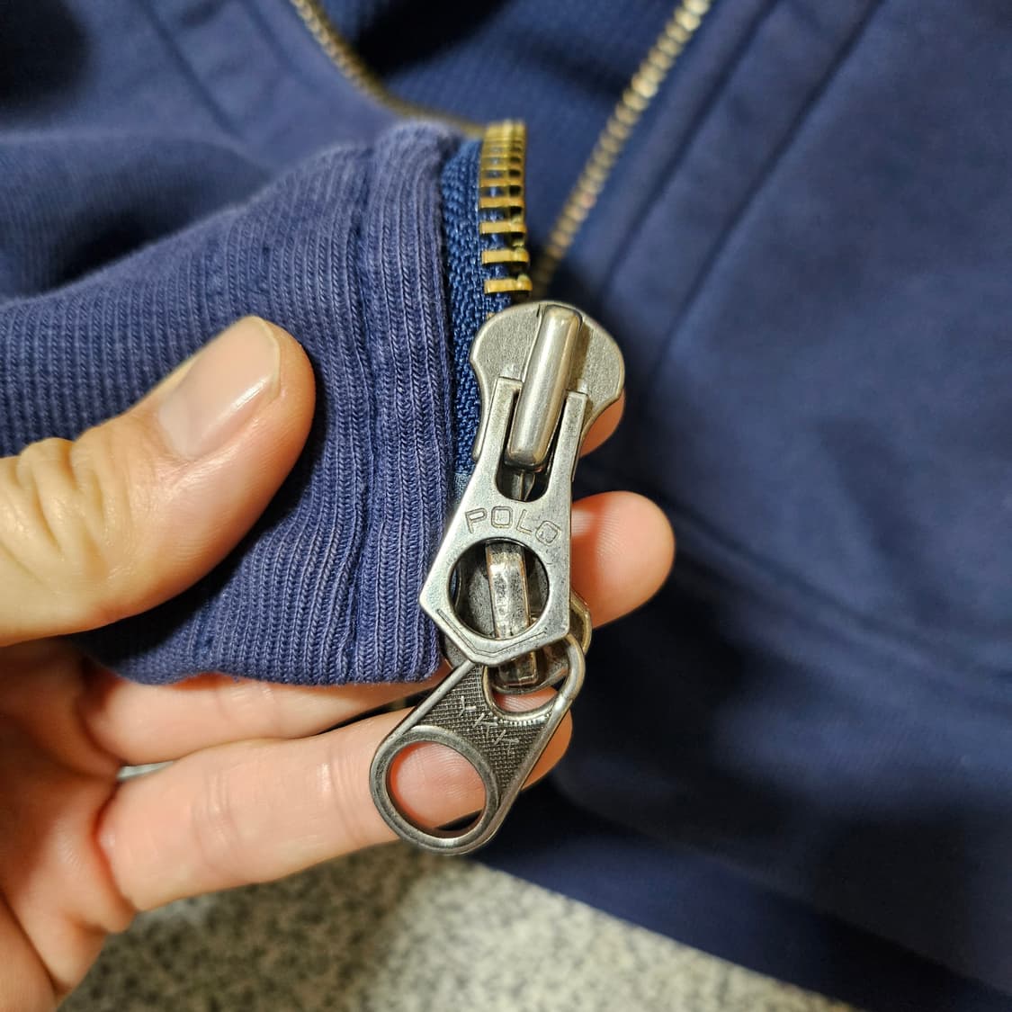 [XL] POLO 폴로 써멀 후드집업 네이비 상품이미지7