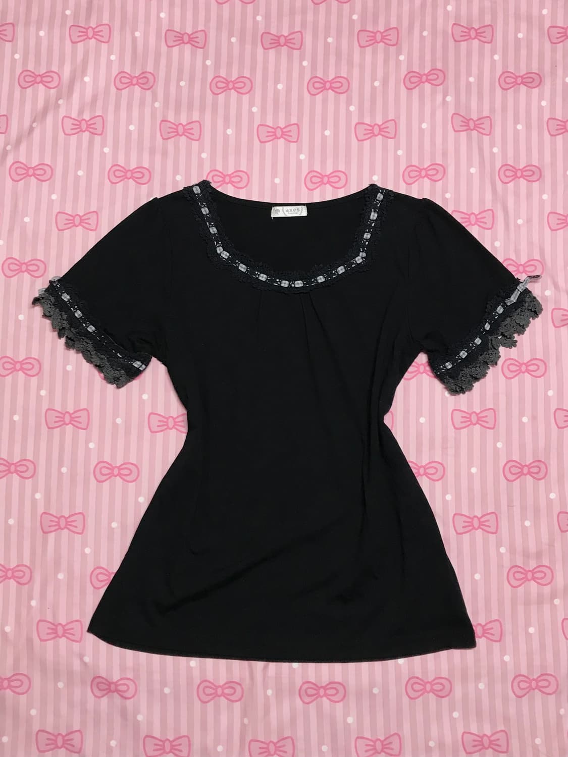 Axes femme 블랙 레이스 t 상품이미지1