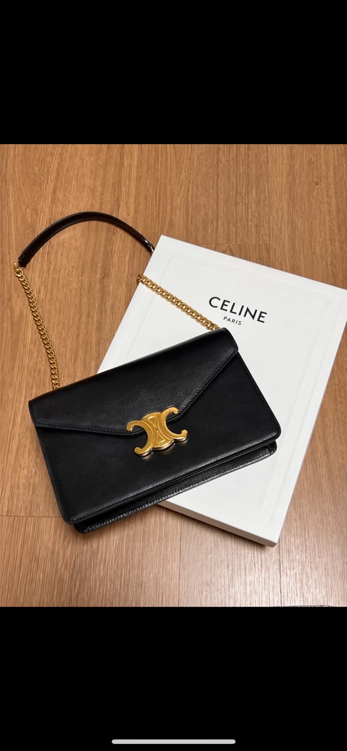 셀린느 마고 체인 지갑 블랙 상품이미지1