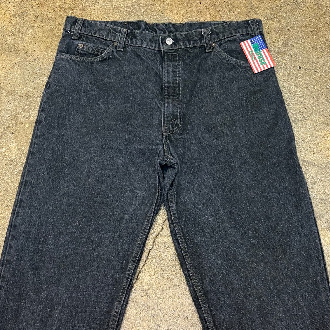 90s Made in USA 빈티지 리바이스 550 블랙진 청바지 상품이미지2