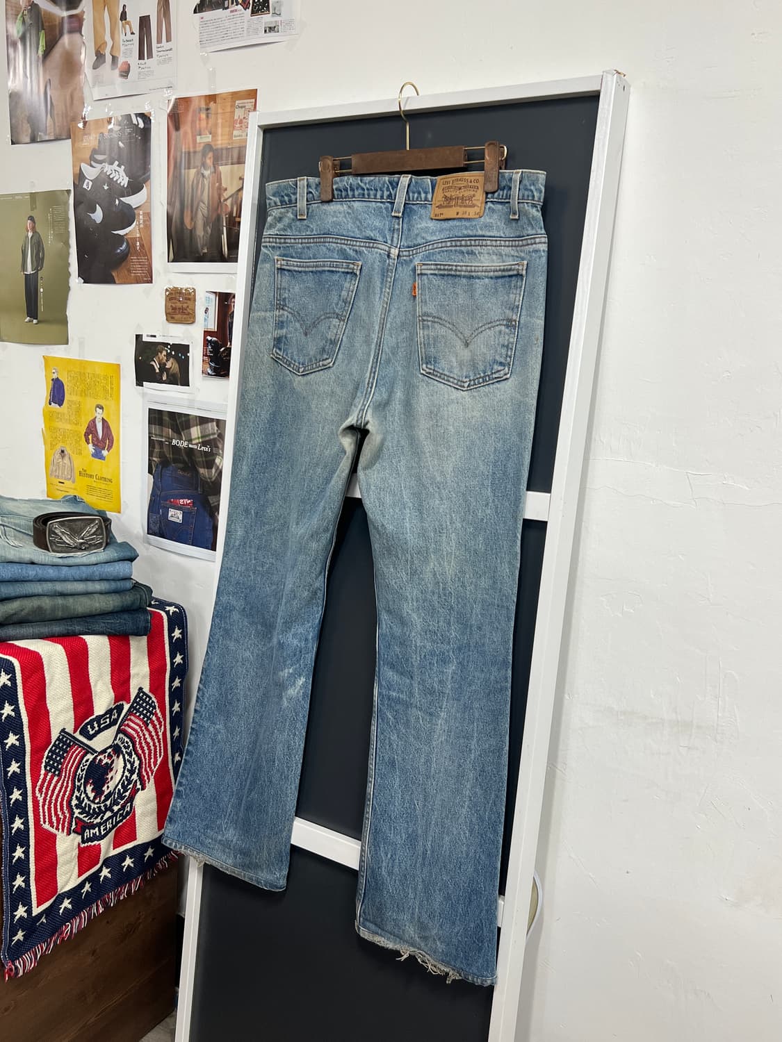 90s USA Levis 리바이스 517 오렌지탭 부츠컷 데님 팬츠 상품이미지1