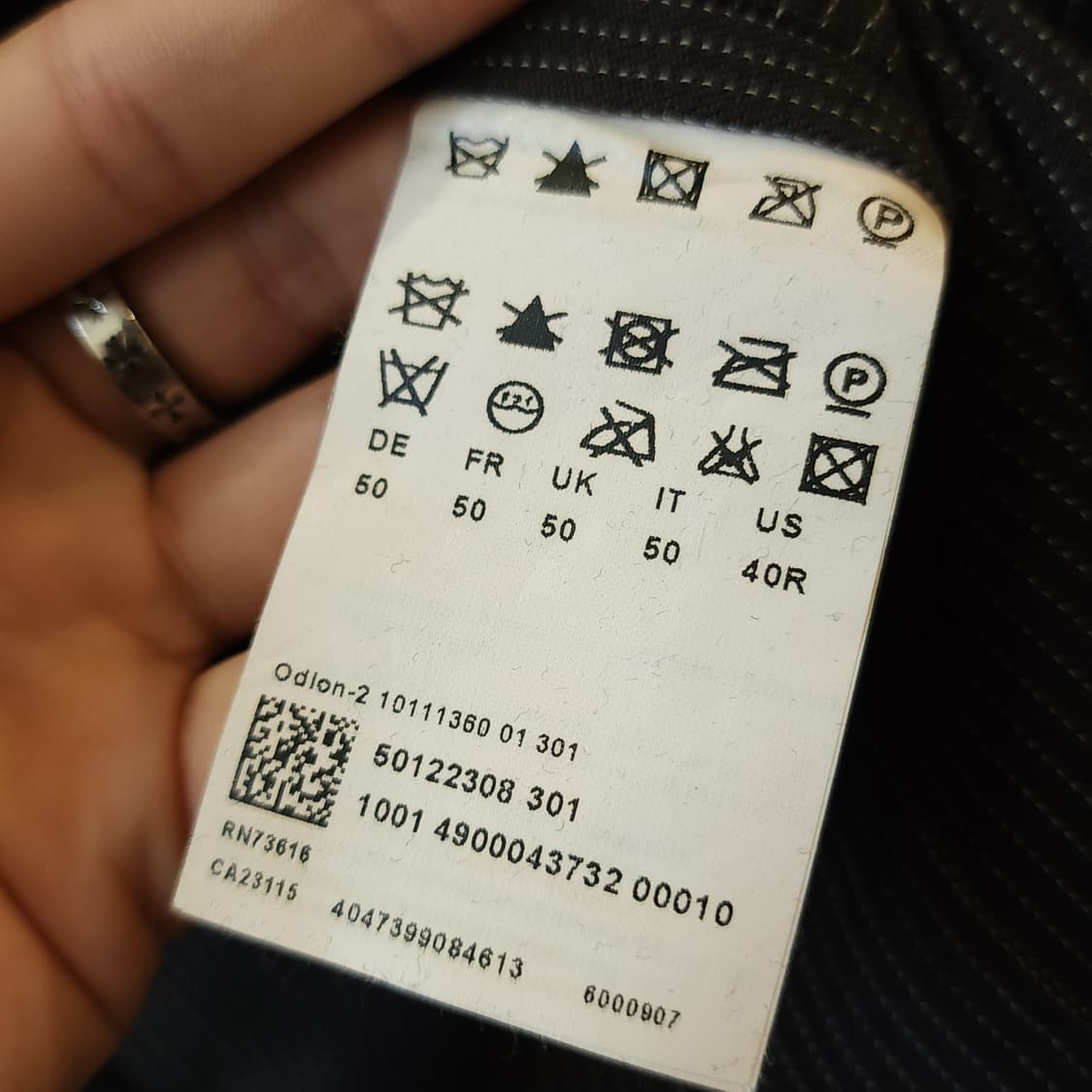 휴고보스 웨스턴 자켓 메탈 버튼 스트라이프 블레이져 자켓 50 상품이미지10