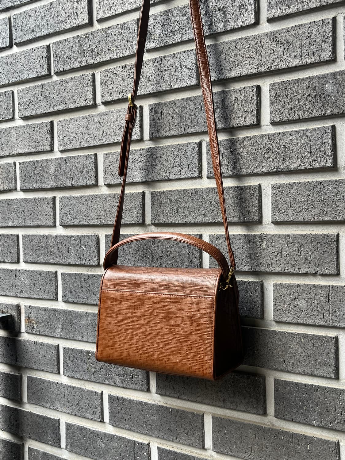 90s COURREGES 크로스바디백 미니 브라운 상품이미지7