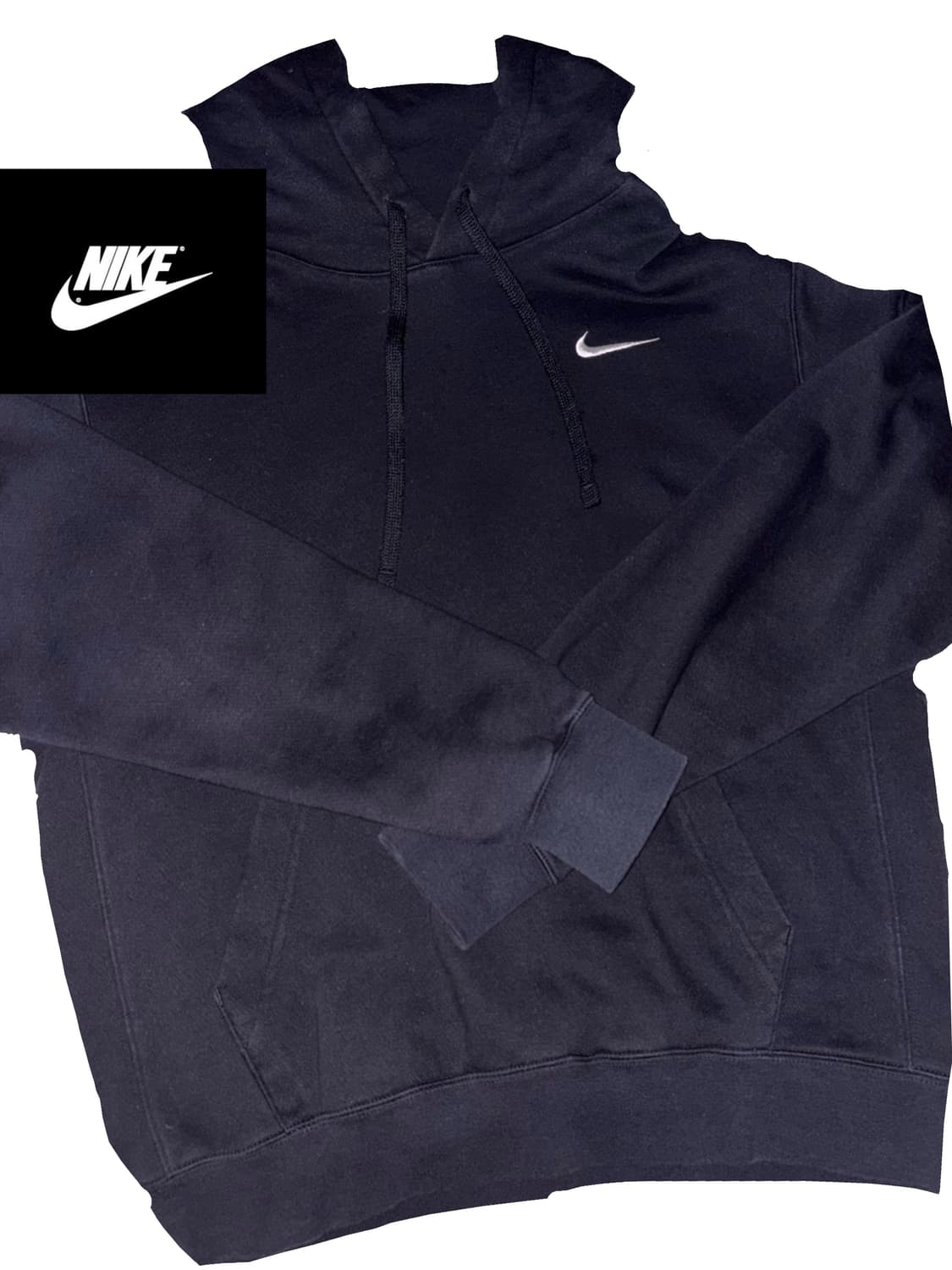 ✔️ 나이키 스우시 블랙 로고 후드티 상품이미지1