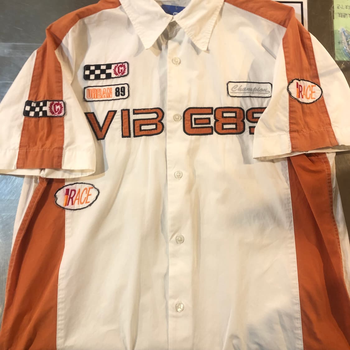 [NO.9] y2k 레이싱 워크셔츠 반팔 상품이미지3