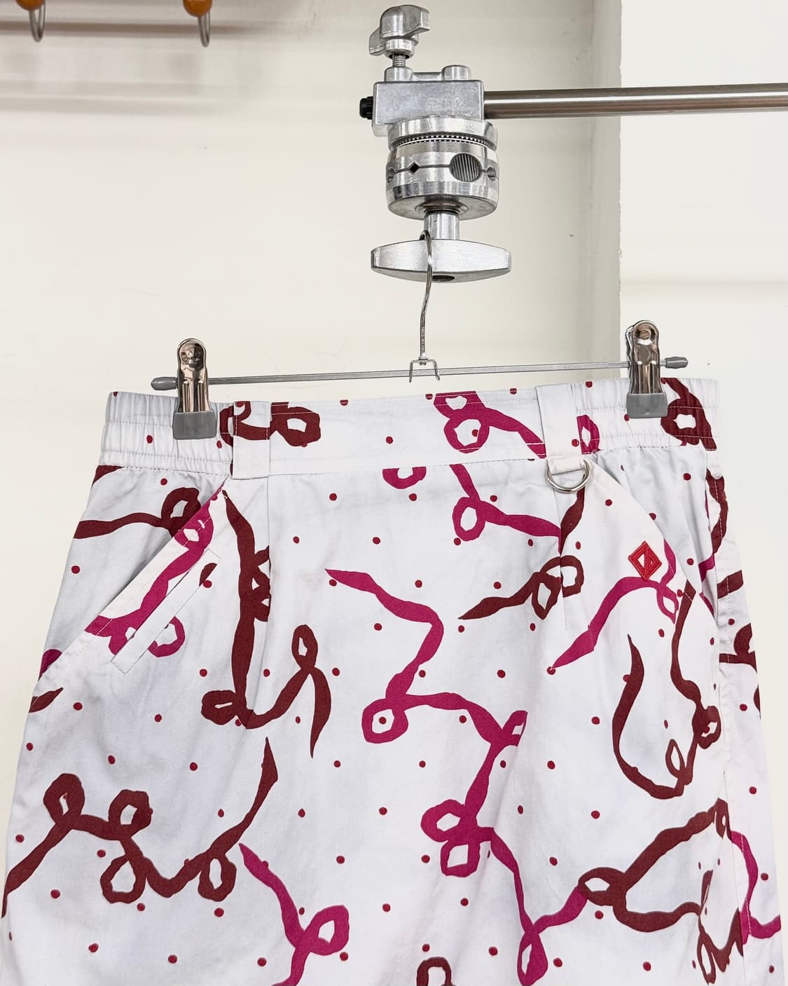 크리스찬 디올 스포츠 화이트레드 보르도 코튼 스커트 상품이미지2
