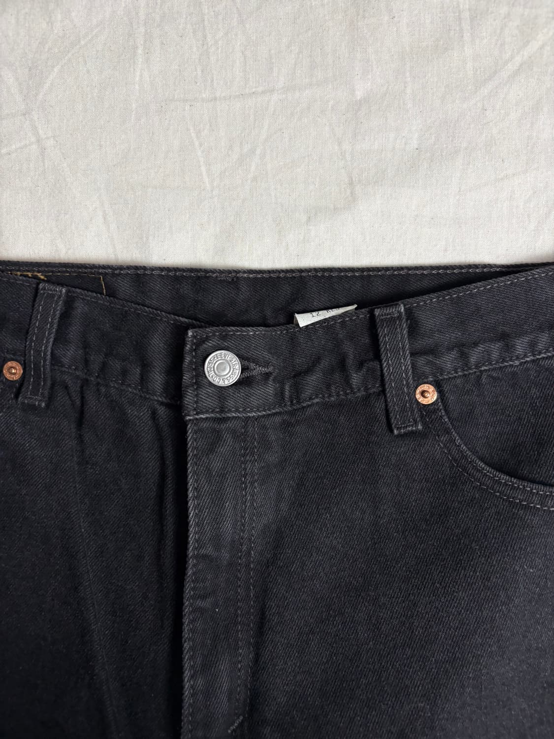 Levis 리바이스 블랙 데님팬츠 550 S 상품이미지3