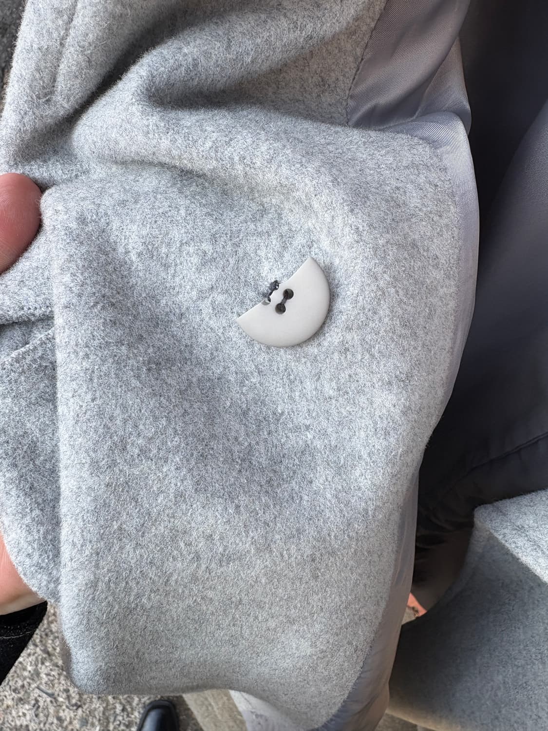 Ray Beams 울 혼방 더블 코트 상품이미지5