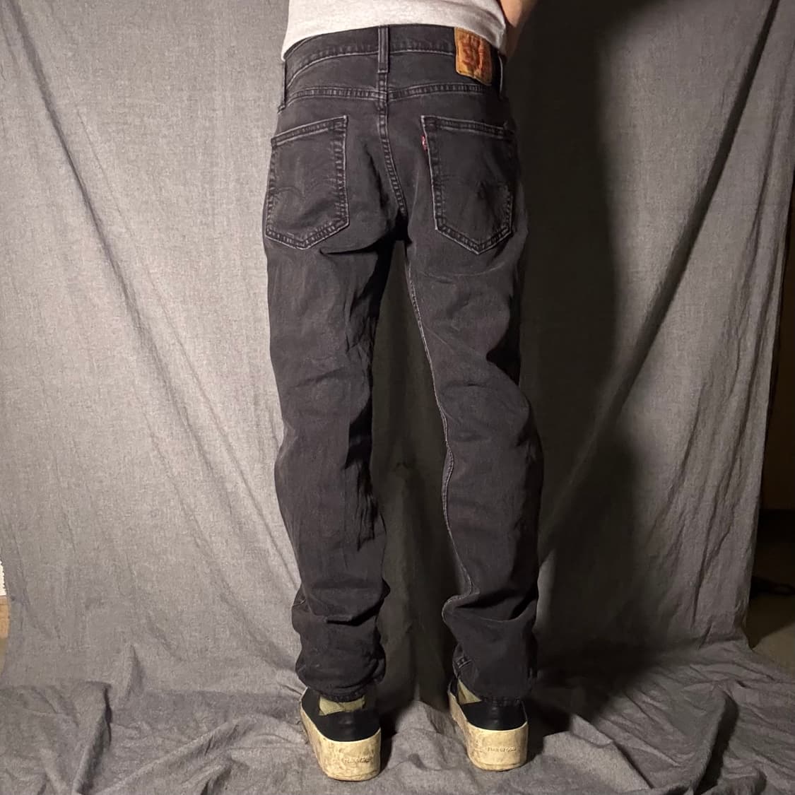 리바이스 502 흑청 데님팬츠 상품이미지2