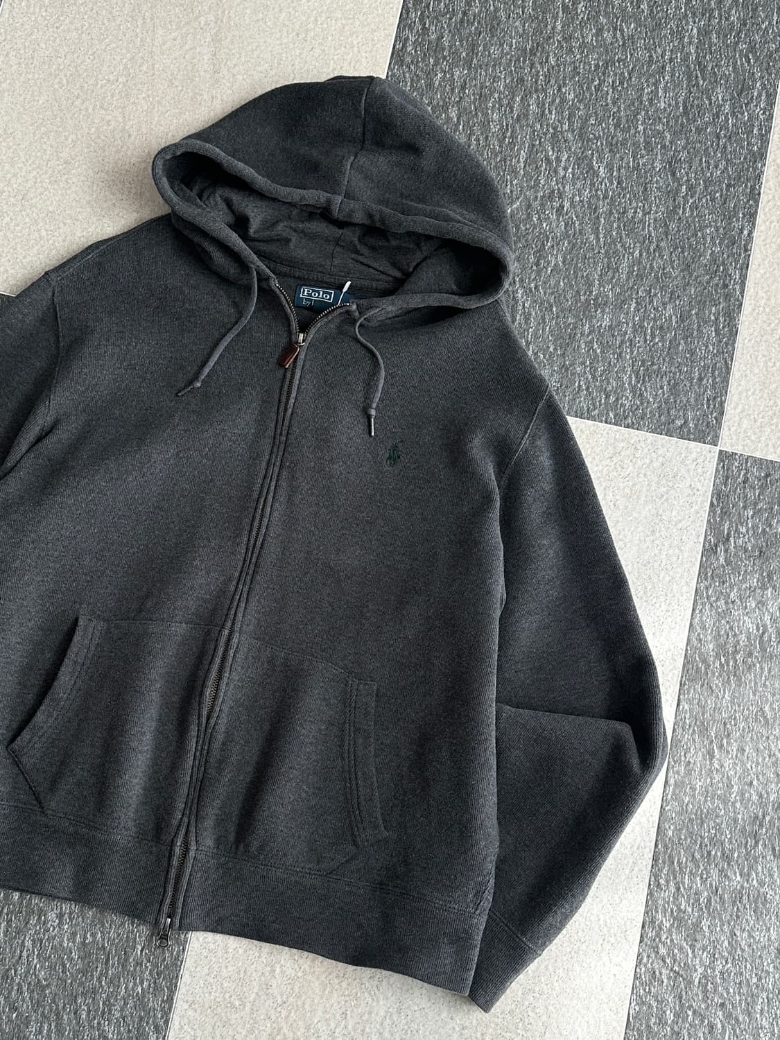 폴로 랄프로렌 차콜 코튼 후드집업  상품이미지3