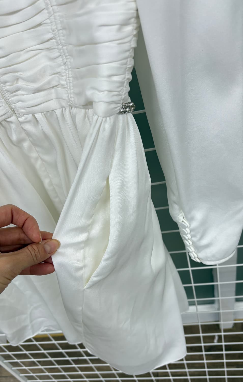 셀프포트레이트 화이트 원피스 상품이미지5