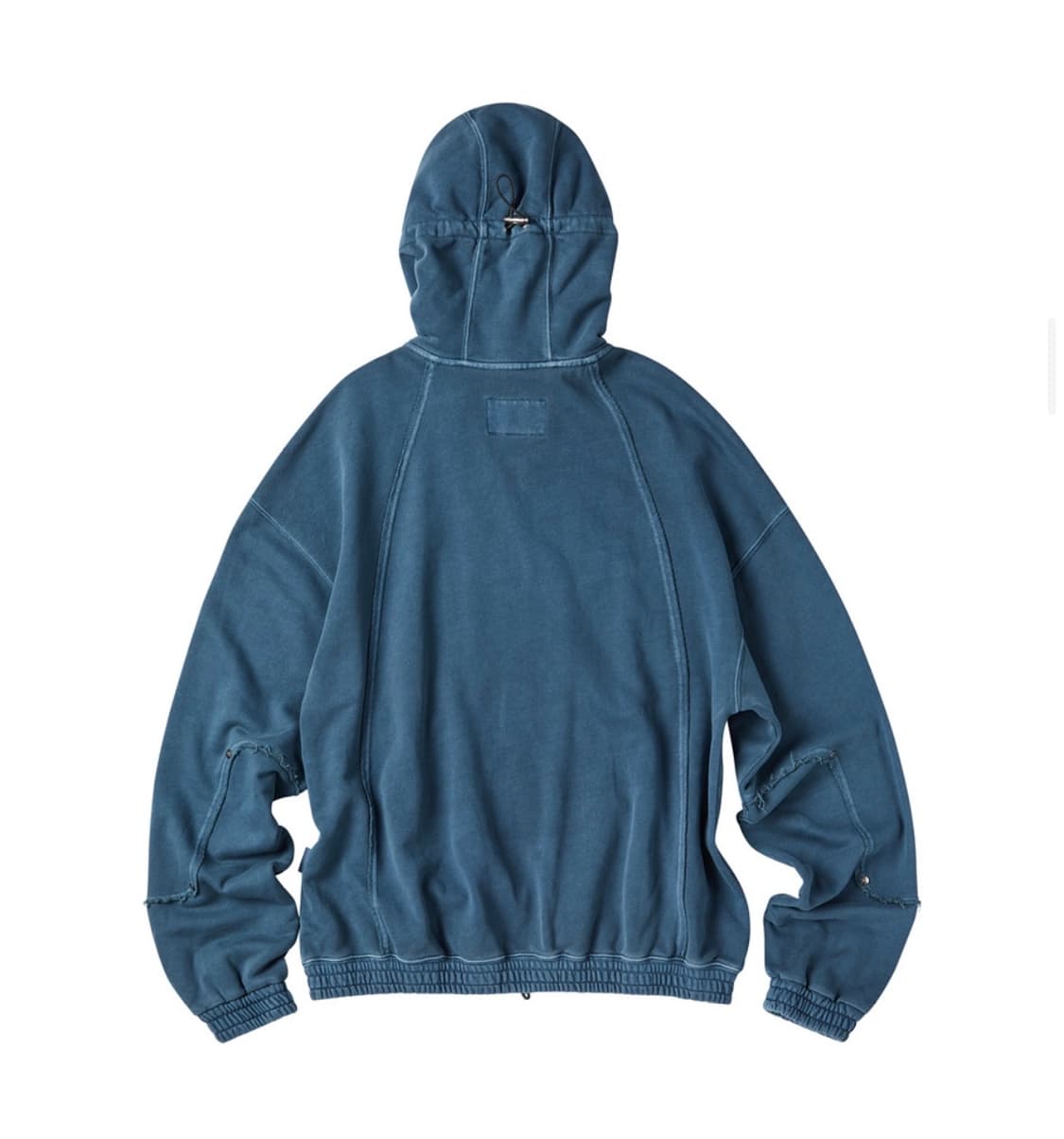 트래블 로우 엣지 피그먼트 후드 집업 자켓 다크 블루 상품이미지2
