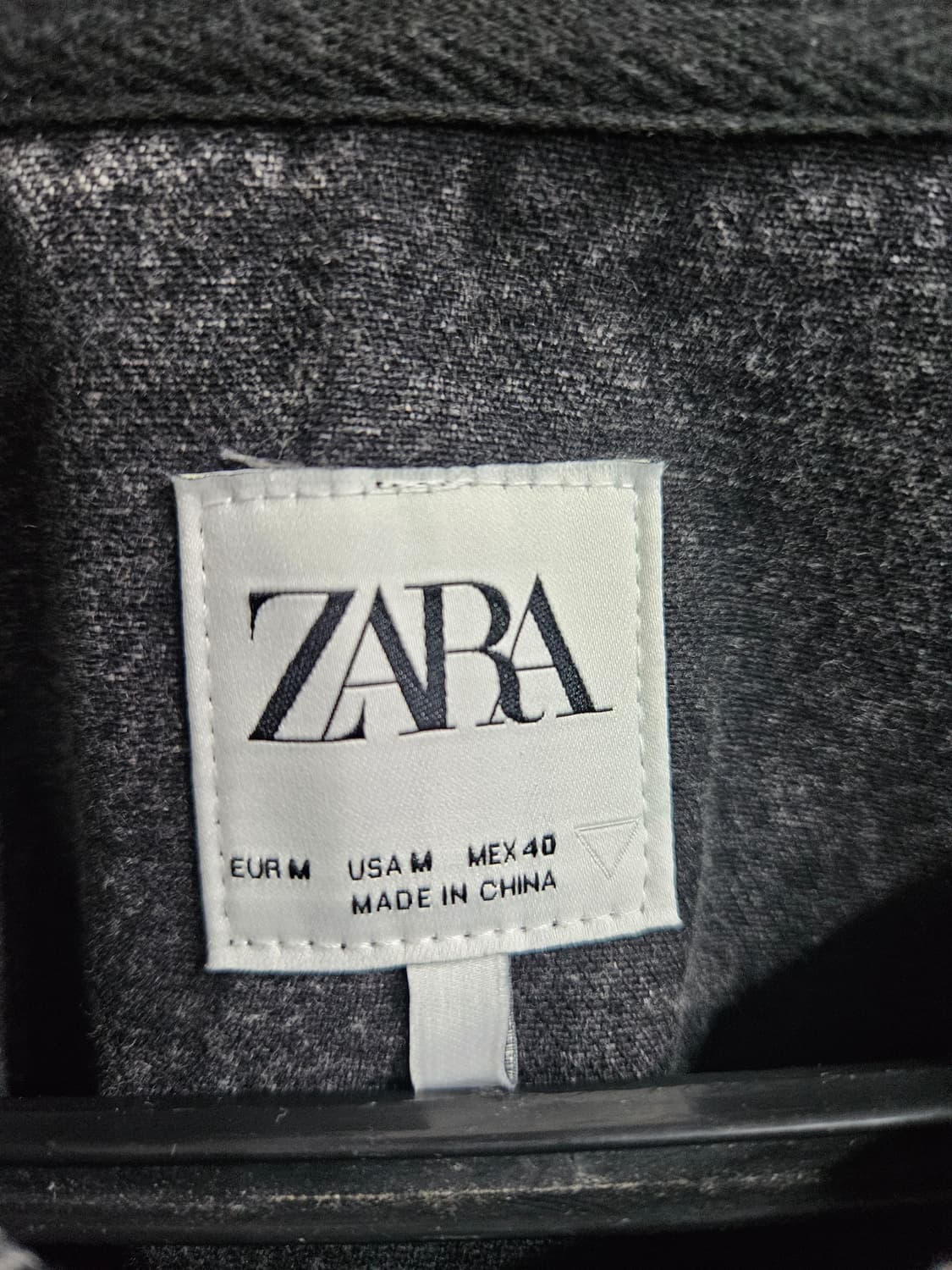 자라 흑청 남성 오버핏 95~100 빈티지 데님 맨투맨  상품이미지3