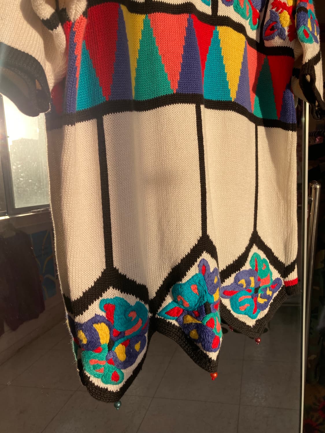 멕시칸 크로셰 무지개 니트 상품이미지4