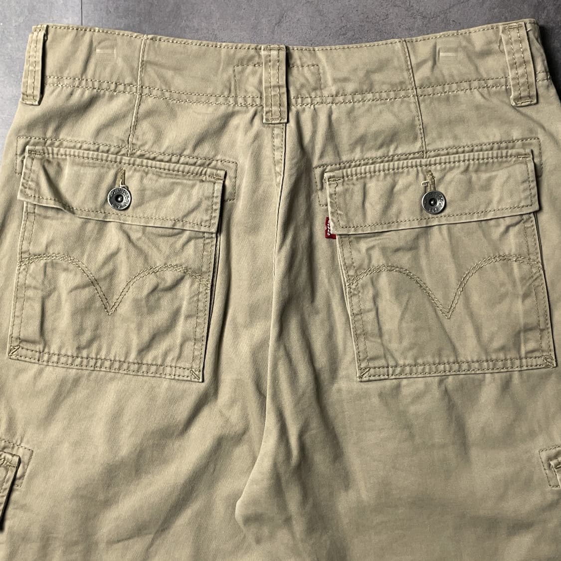 LEVI'S 00s 리바이스 베이지 카고 워크 하프팬츠 A01237 상품이미지6