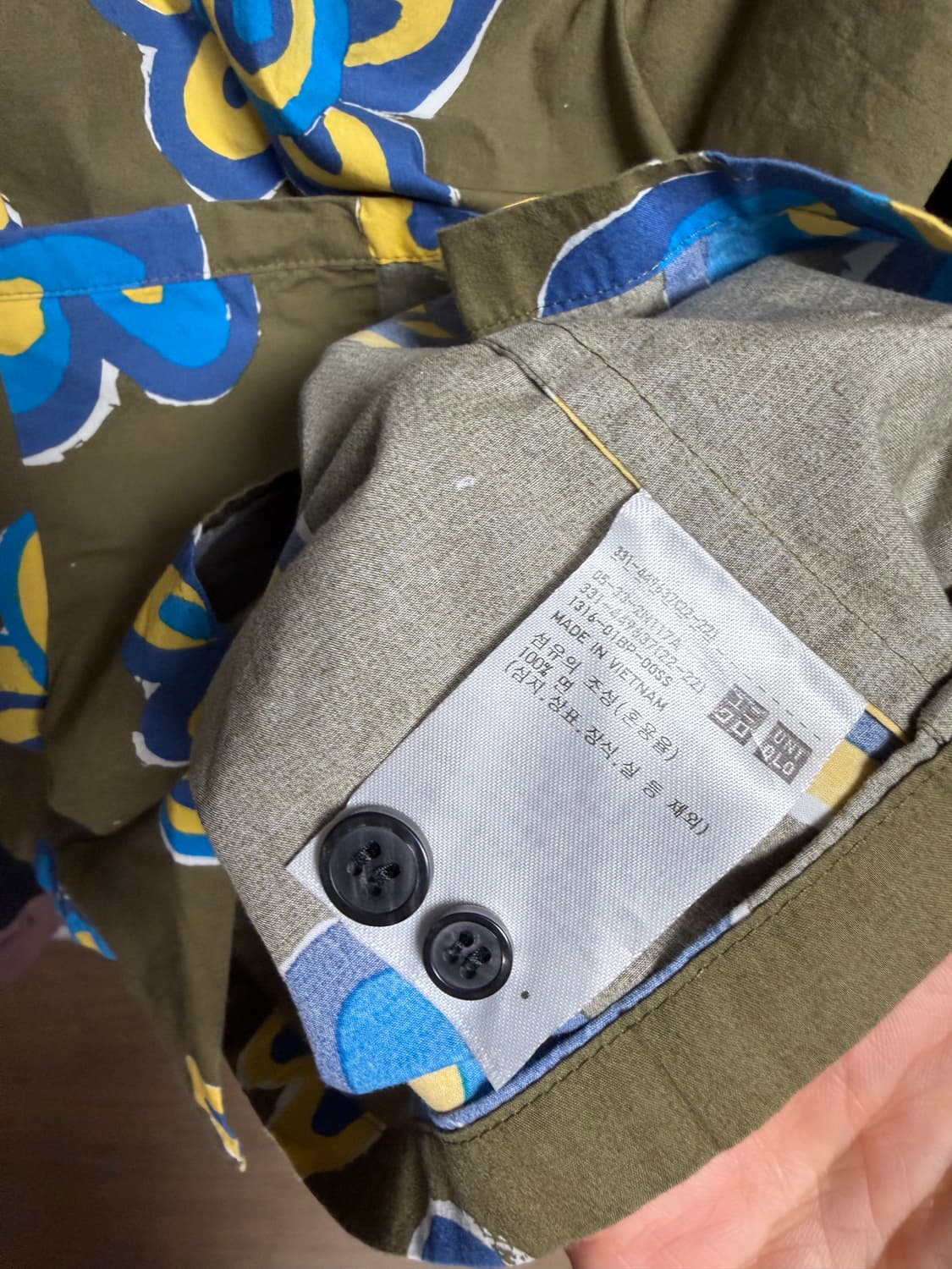 [xl] 유니클로 x 마르니 오픈카라 반팔 셔츠 상품이미지3