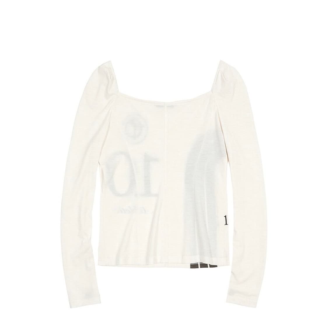 더오픈프로덕트 넘버스퀘어탑 NUMBER PRINT SQUARE NECK  상품이미지2