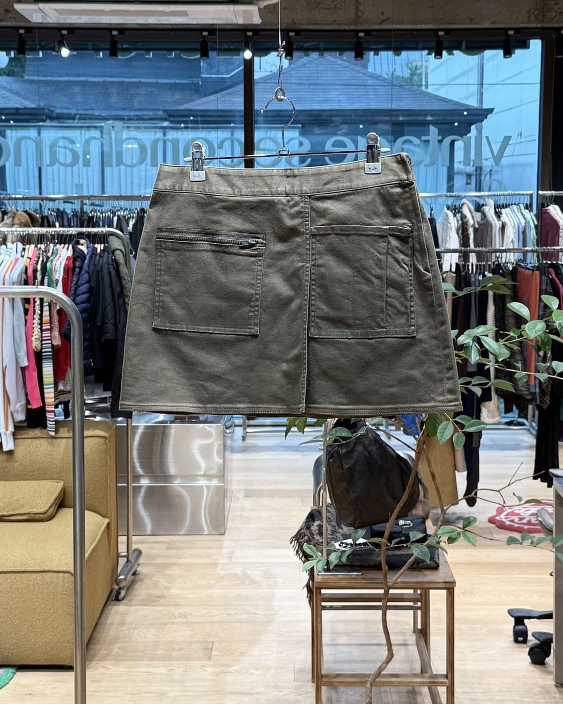돌체앤가바나 카키 포켓 미니스커트  상품이미지1