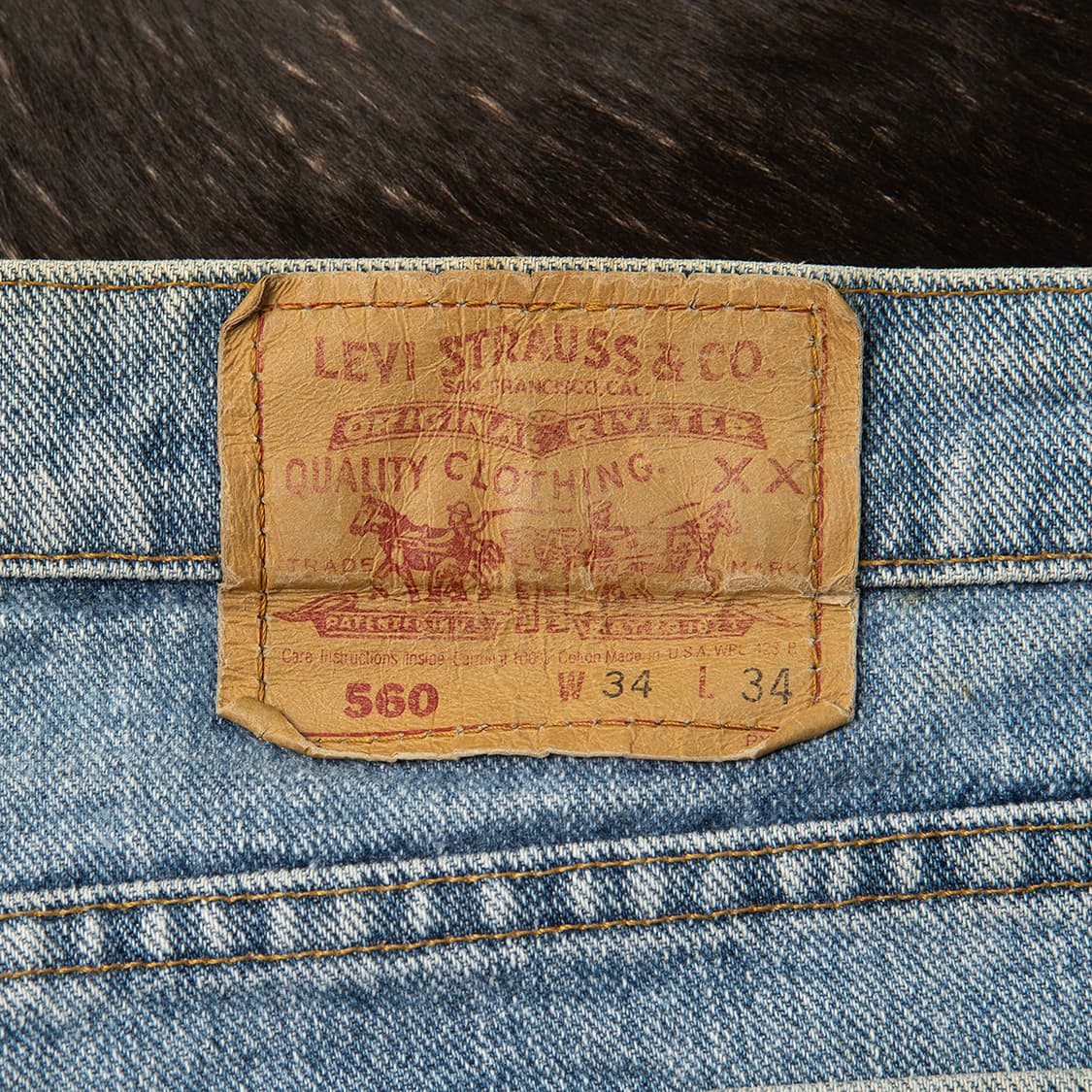 [33] 90s 리바이스 USA 메이드 560 데님팬츠  상품이미지7