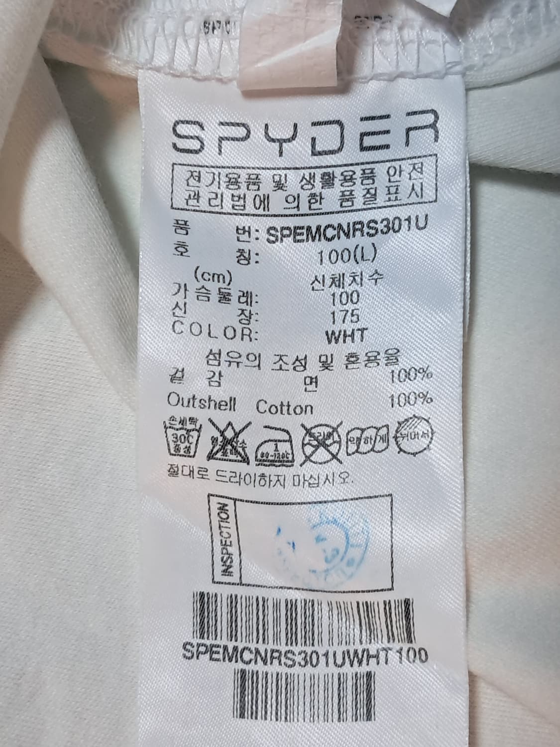 스파이더 코튼 반팔티 L 상품이미지9