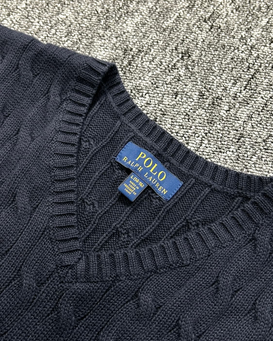 폴로 랄프로렌 케이블 니트 베스트 상품이미지4