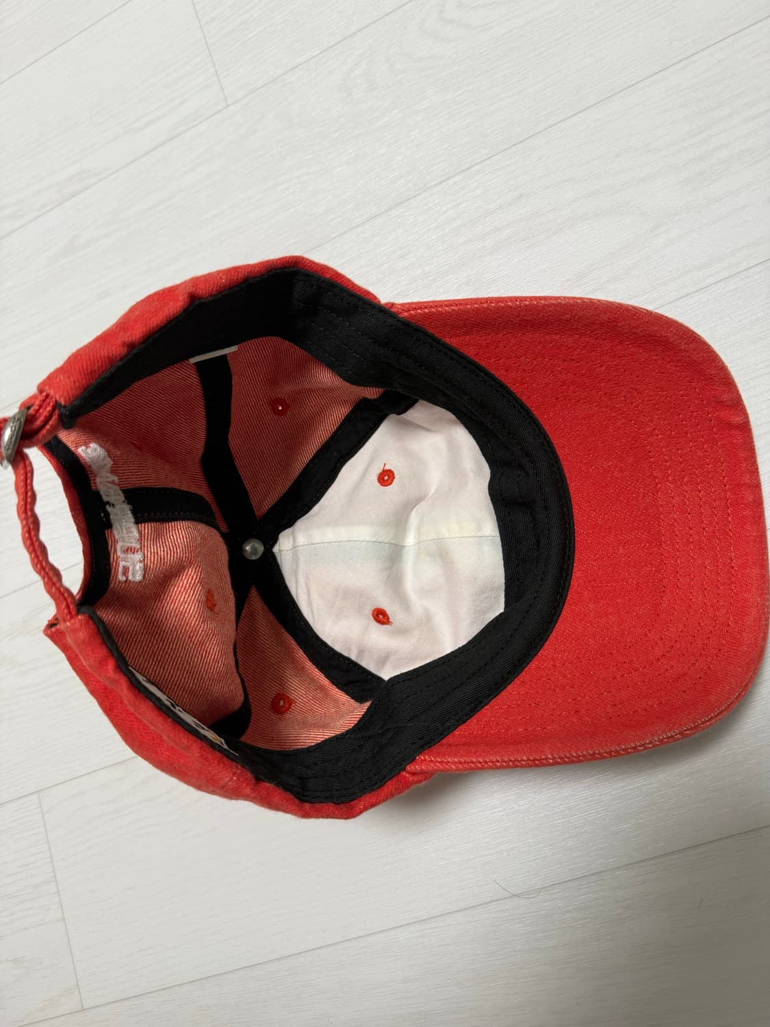 슈프림 케블라 데님 S 로고 6-패널 캡 레드 상품이미지5