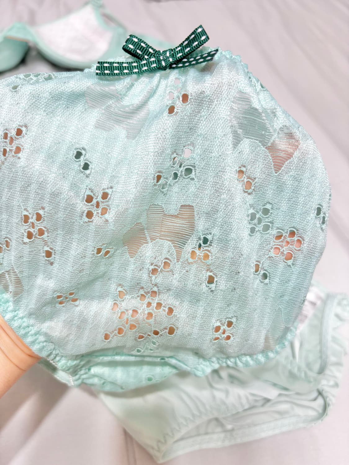 아가타ㅡ 펀칭 섹시 여성 속옷 세트/보디가드/레이스 망사 상품이미지6