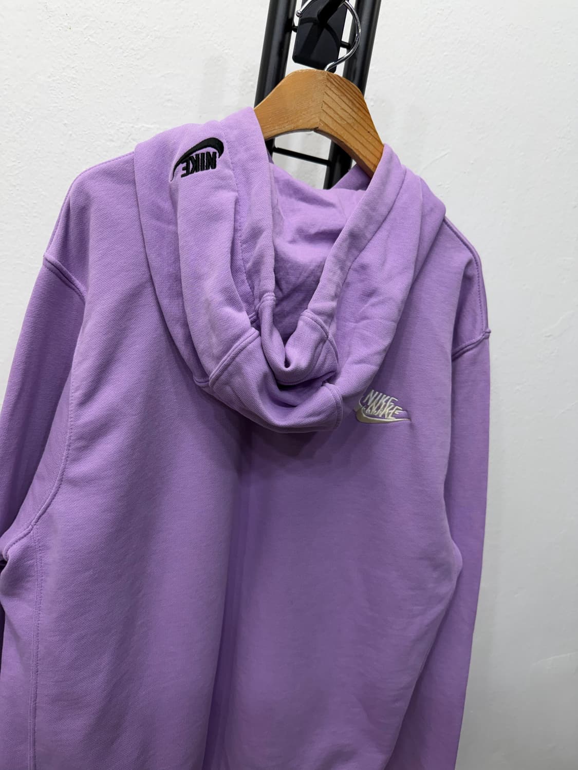 정품) 나이키 더블 스우시 후드티 퍼플 M 상품이미지5