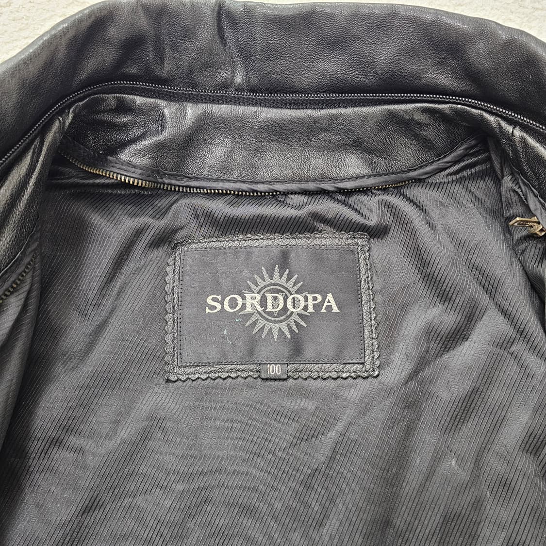 [100] 남성 블랙 레더 가죽 자켓 점퍼 상품이미지4